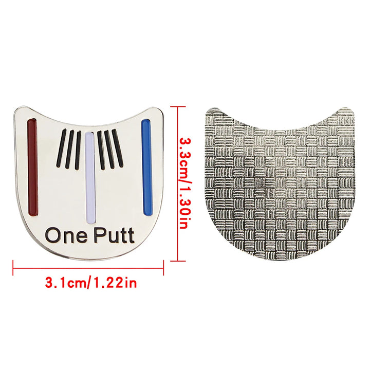 Golf Ball Marker Hat Clip with Magnet Ball Mark One Putt Golf Putting Alignment Aiming Cap Clips Drop Ship